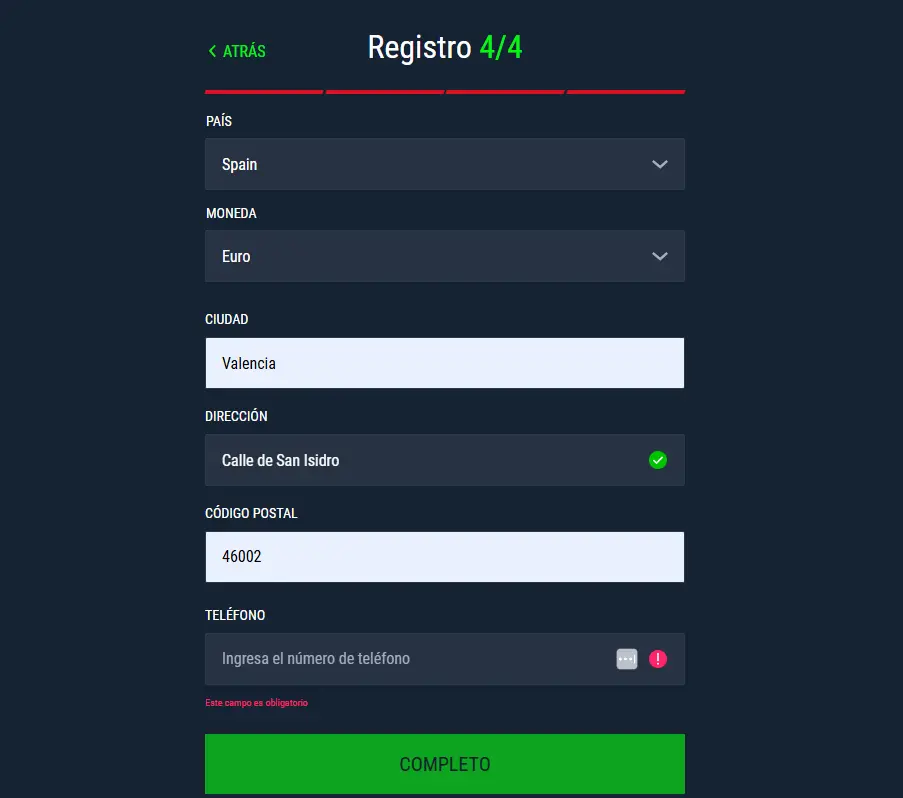 casinado registrarse