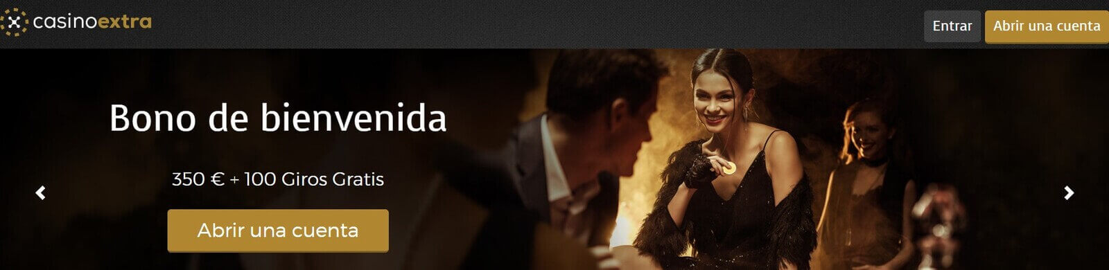 Página web de Casino Extra