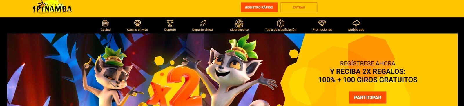 Promociones de Spinamba Casino